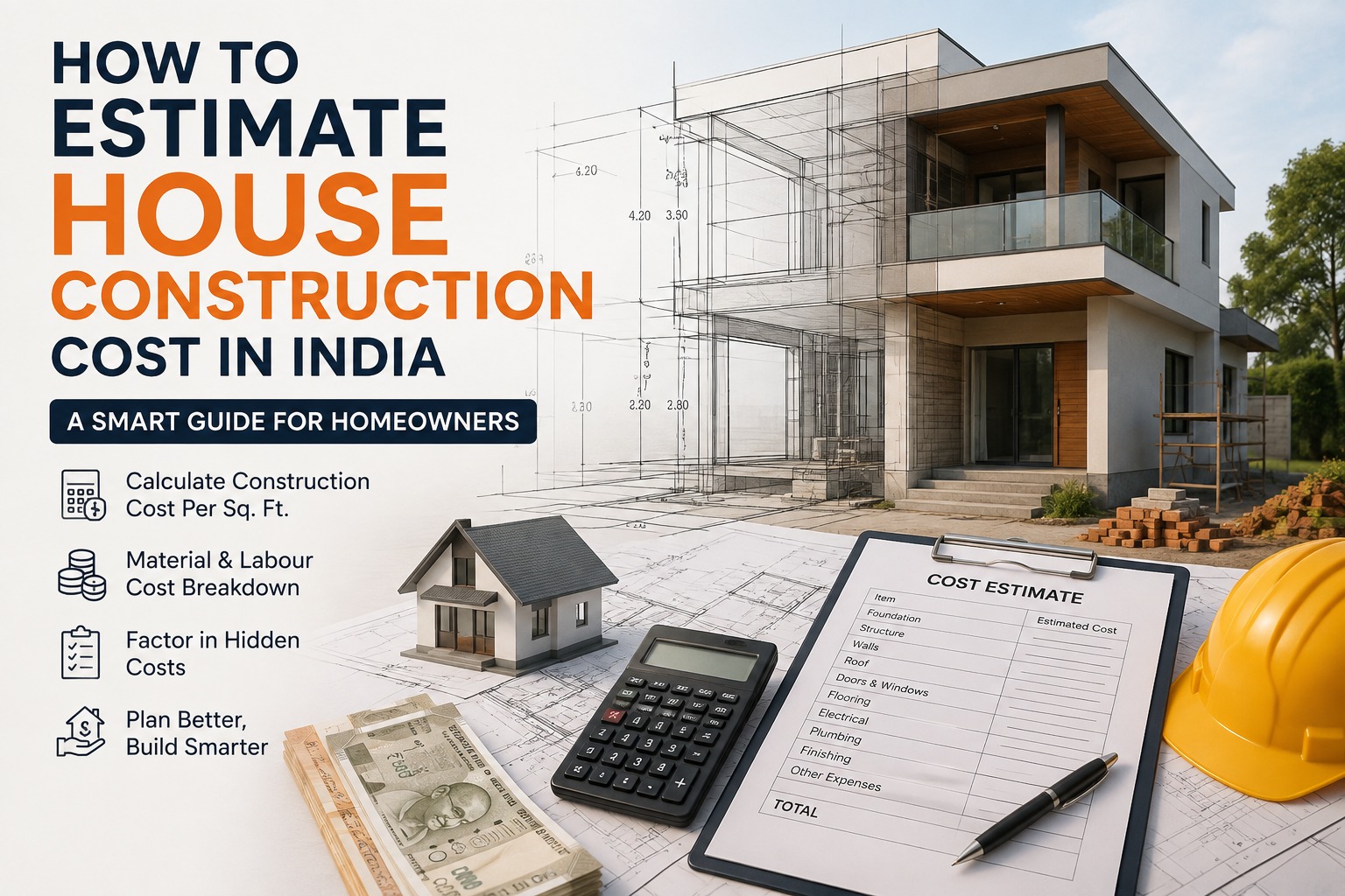 How to Estimate House Construction Cost in India